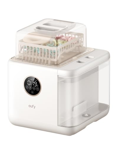 Heated Massage Wearable Breast Pump and Baby Bottle Washer Bundle