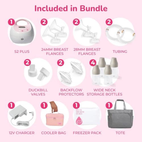 Electric Breast Milk Pump with Tote and Cooler