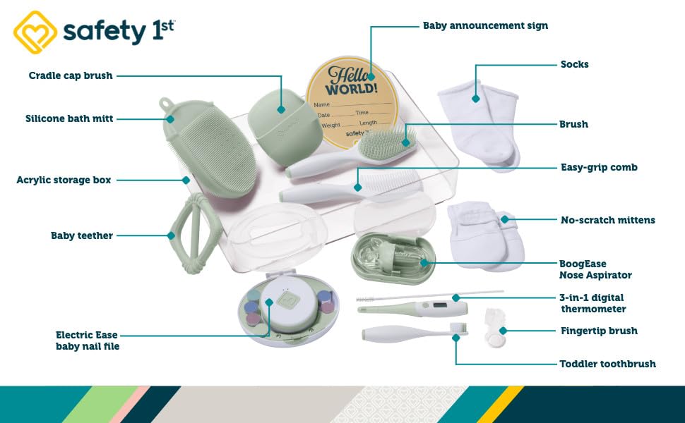 Infant Care and Grooming Essentials Kit 12 Piece