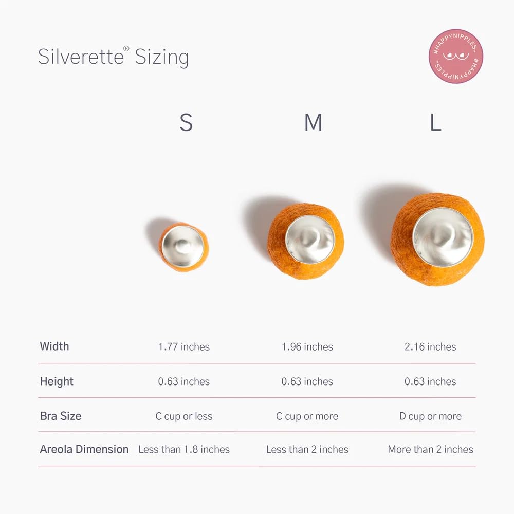 Silver Nursing Cups for Breastfeeding Mothers