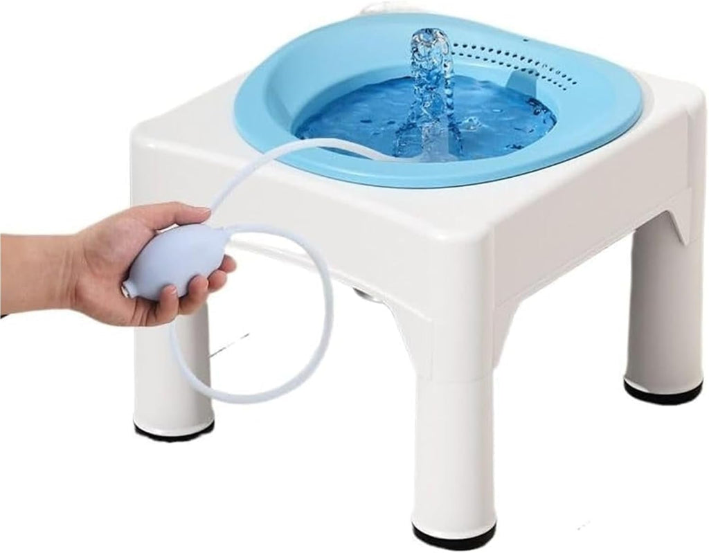 Postpartum Sitz Bath Basin with Manual Flusher