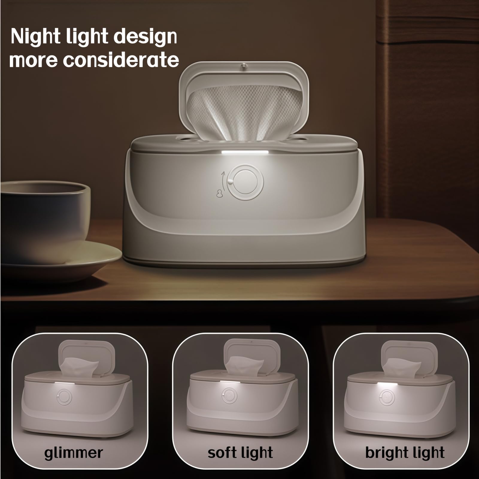 Large Capacity Baby Wipe Warmer with Temperature Control