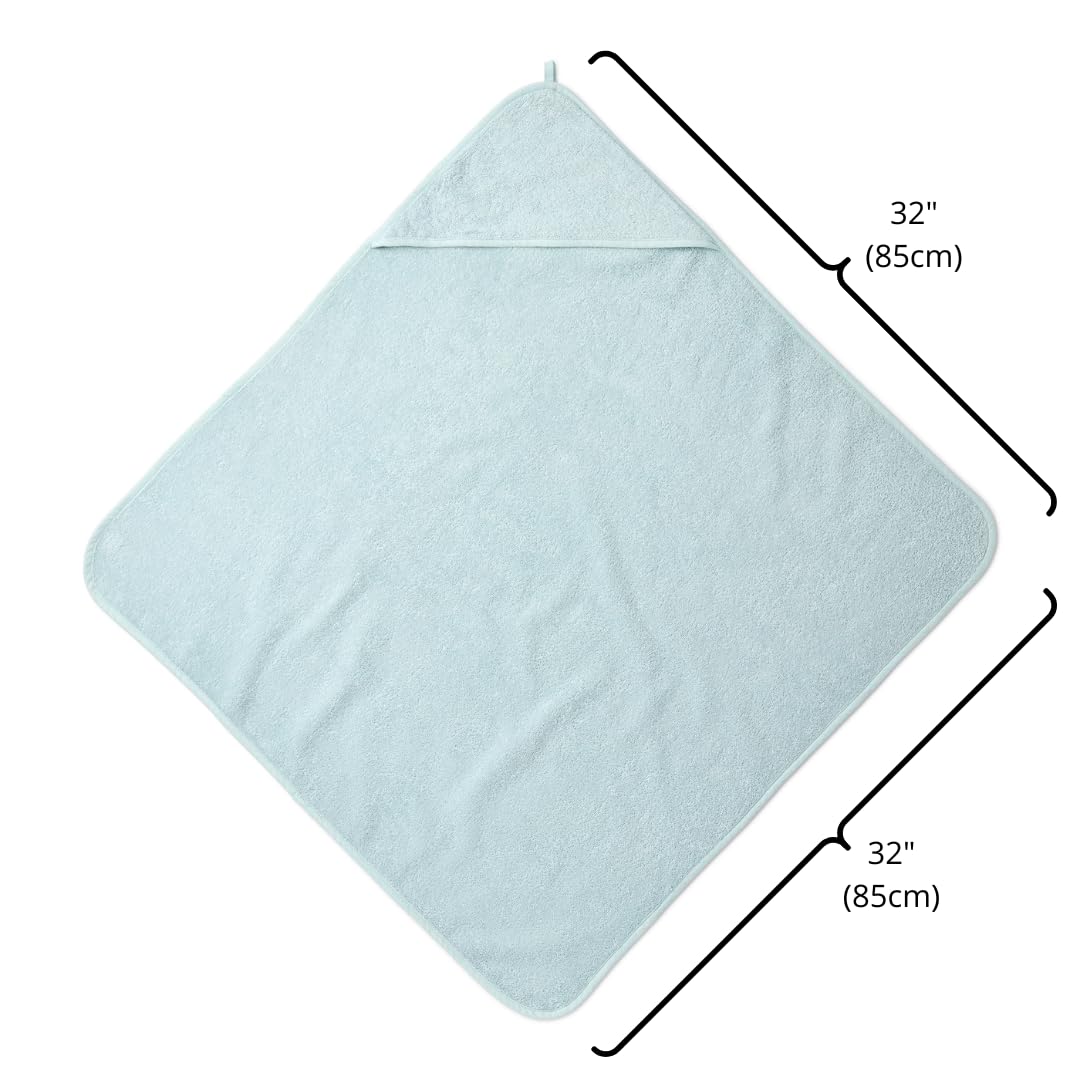 Organic Cotton Hooded Baby Bath Towel 32 x 32 Inch