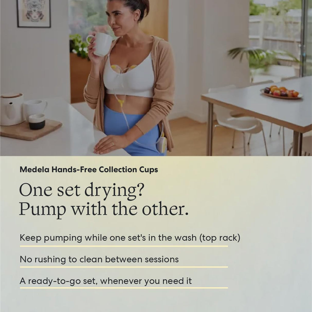 Electric Breast Pump with Hands Free Collection Cups