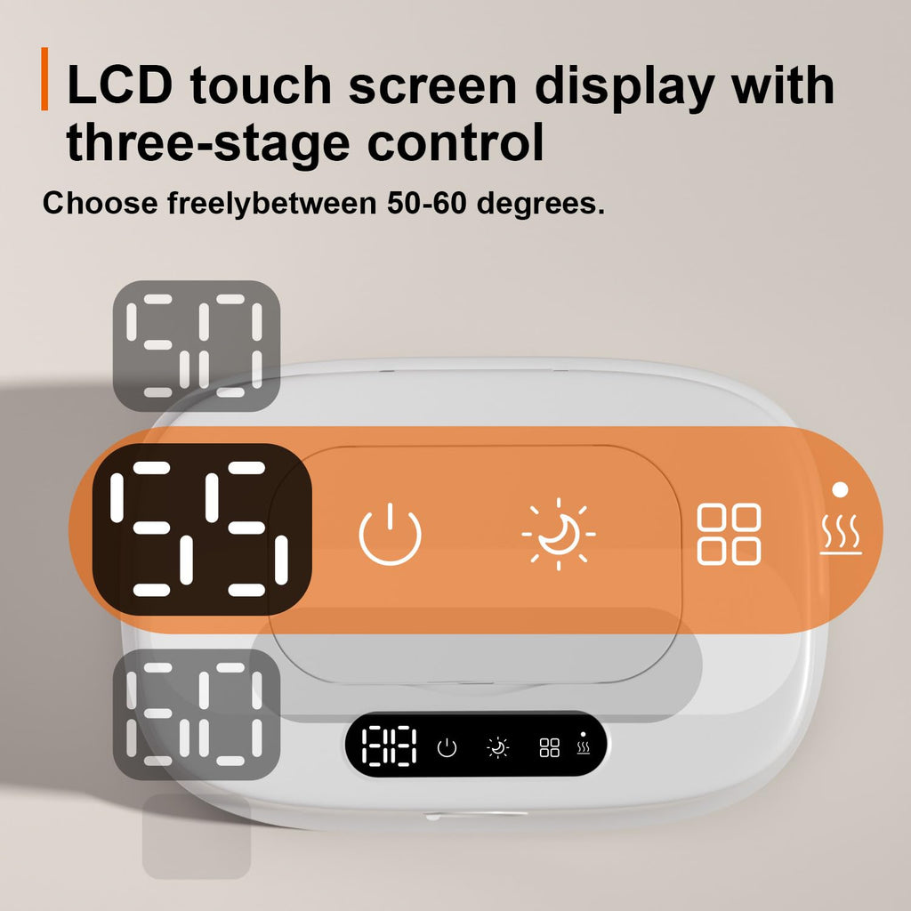 Baby Wipe Warmer with Night Light and Temperature Display