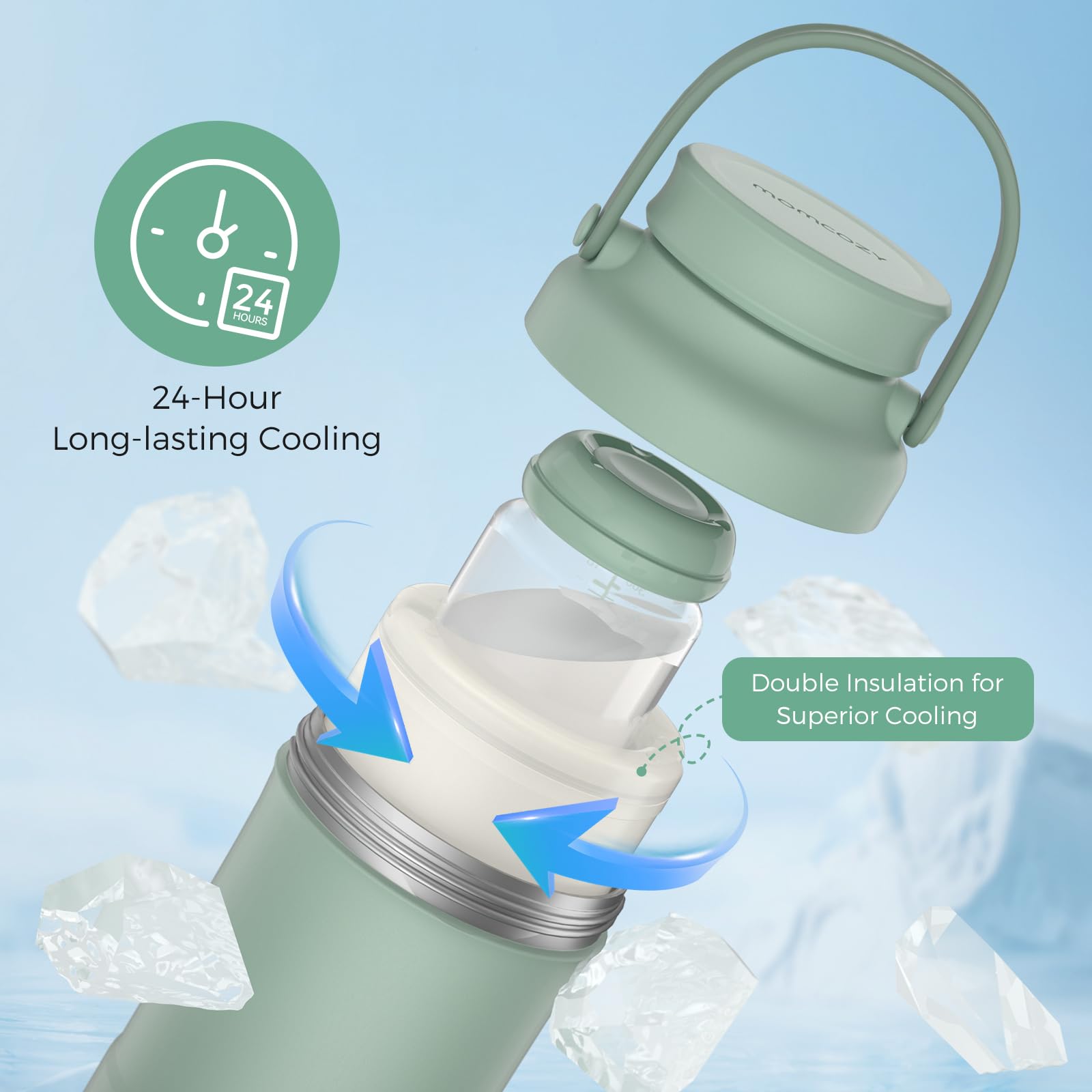 Baby Bottle Washer and Portable Breast Milk Cooler