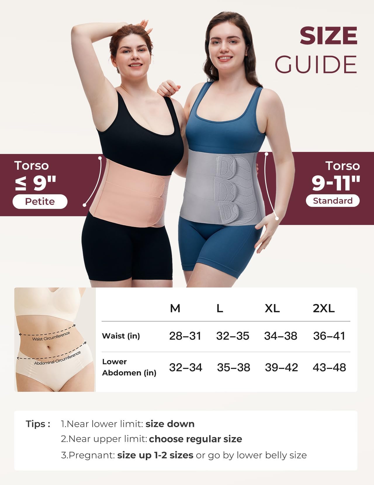 Postpartum Belly Band with Ergonomic Back Support