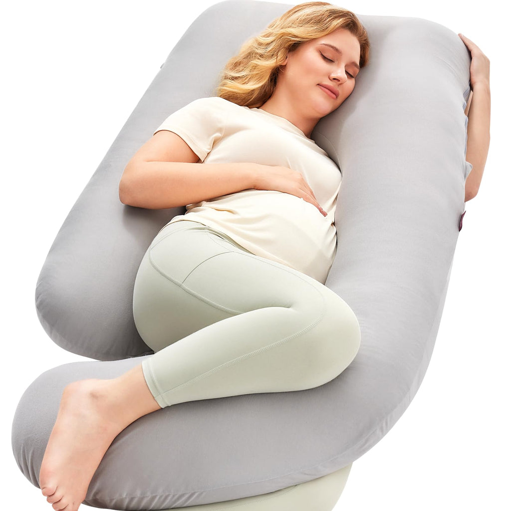 U Shaped Full Body Pregnancy Pillow with Removable Cover