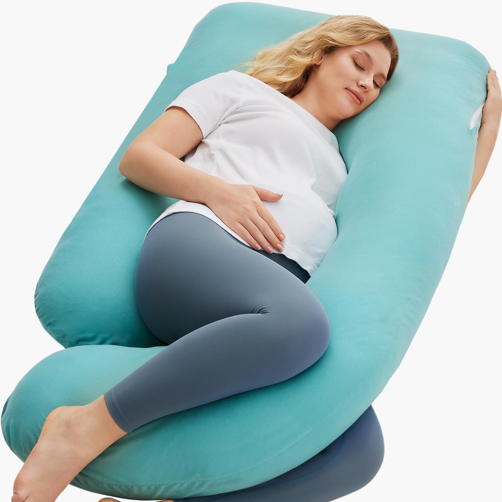 U Shaped Full Body Pregnancy Pillow with Removable Cover