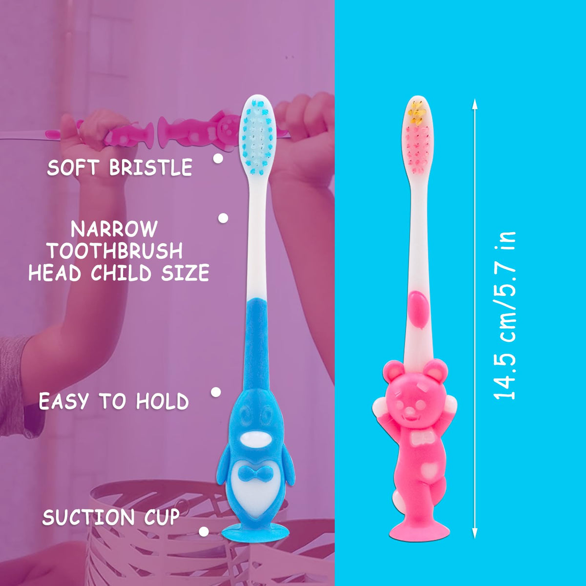 Toddler Toothbrushes Individually Wrapped Bulk Pack