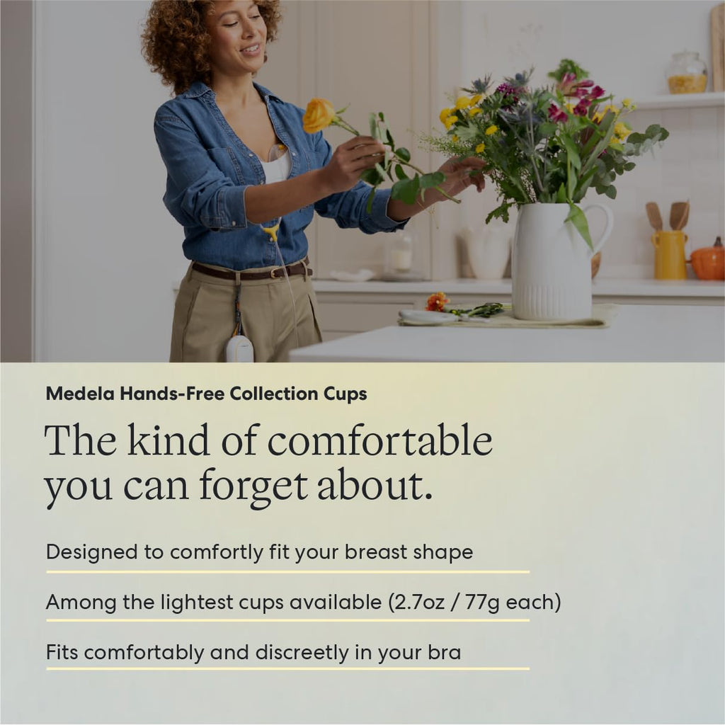 Electric Breast Pump with Hands Free Collection Cups