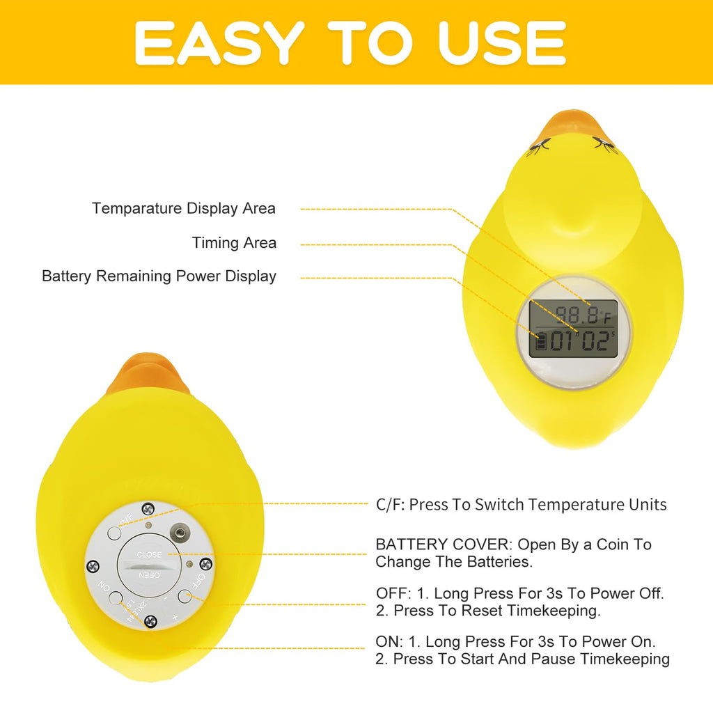 Digital Baby Bath and Room Temperature Thermometer