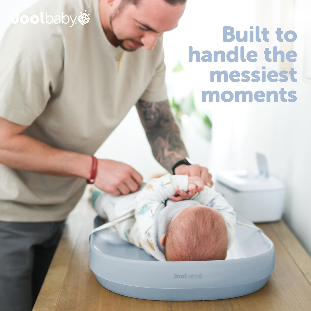 Waterproof Portable Baby Changing Pad with Foam Cushion