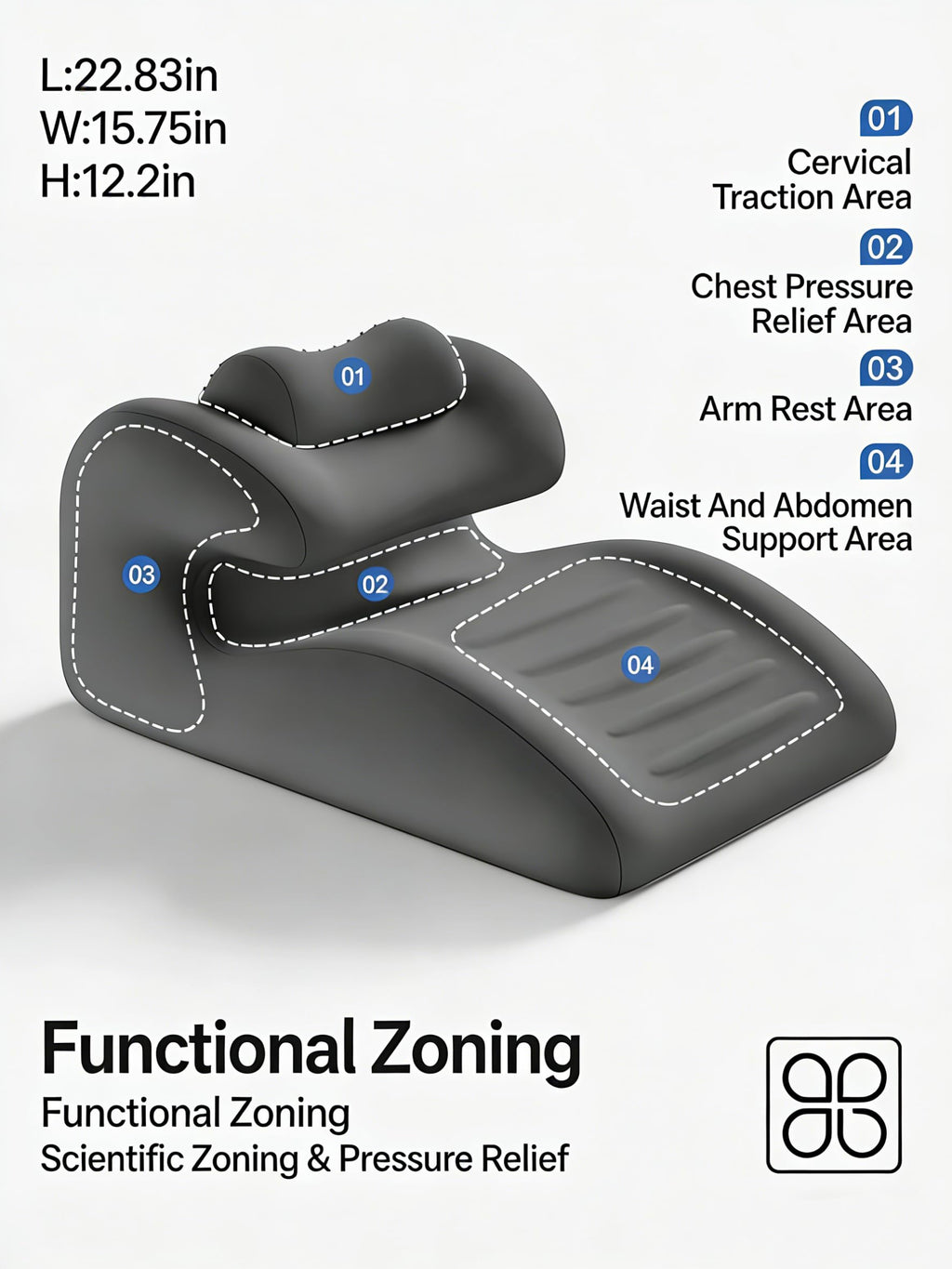 27 Degree Wedge Pillow for Pregnancy and Body Support
