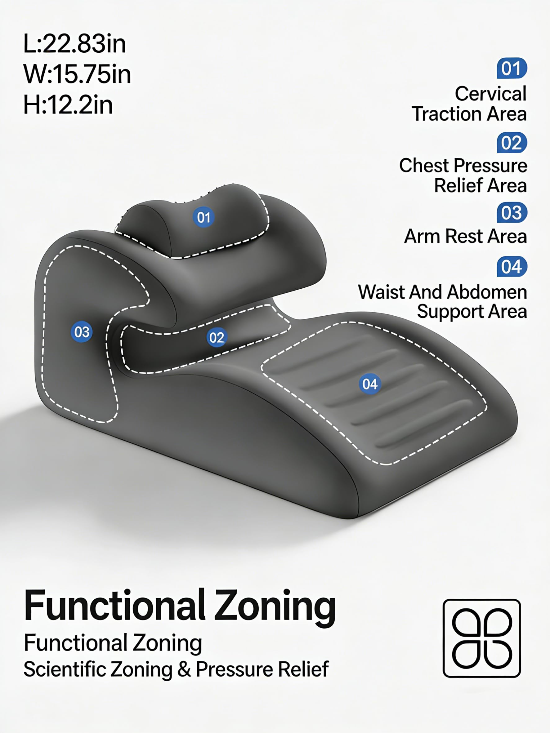 27 Degree Wedge Pillow for Pregnancy and Body Support