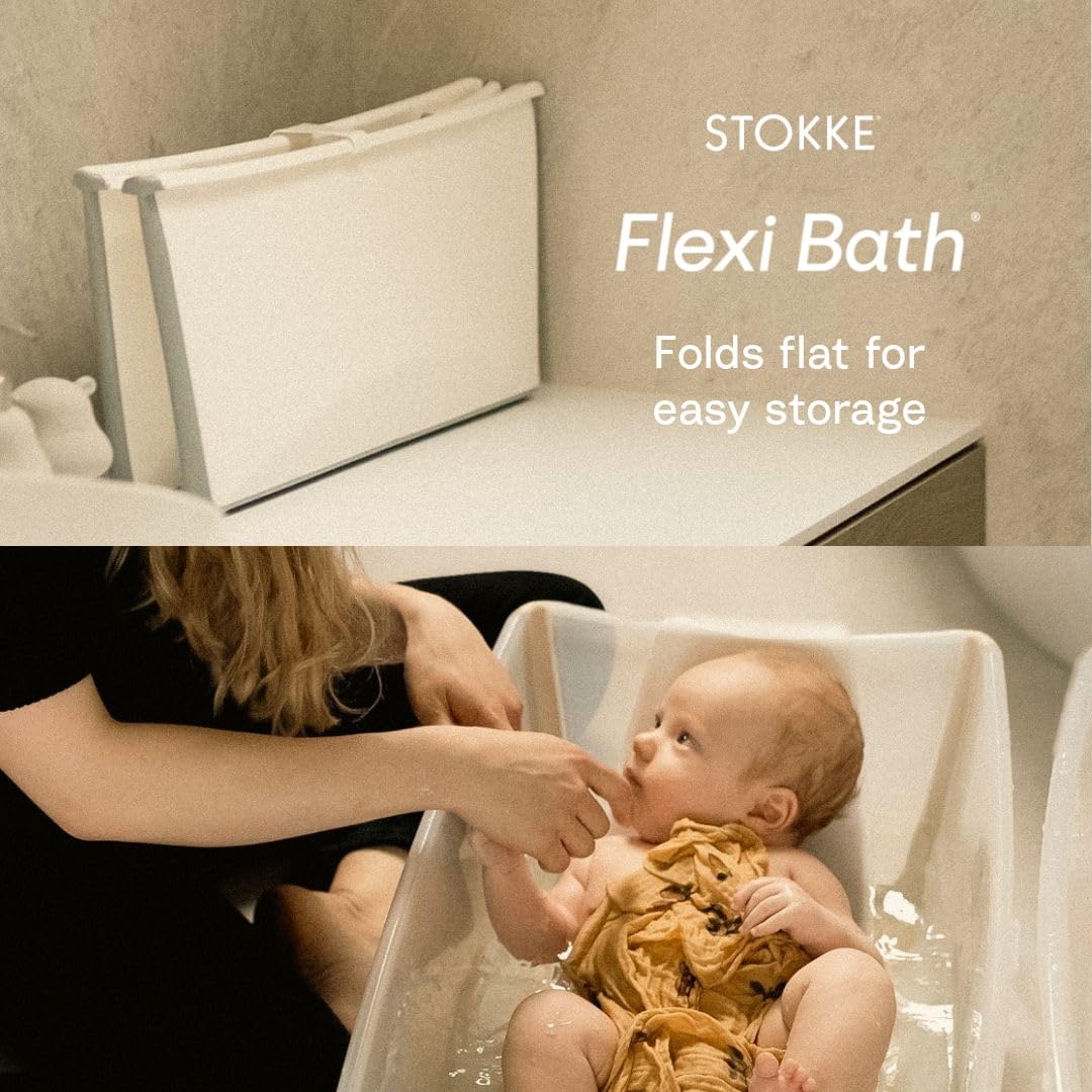 Foldable Baby Bath with Stand and Newborn Support
