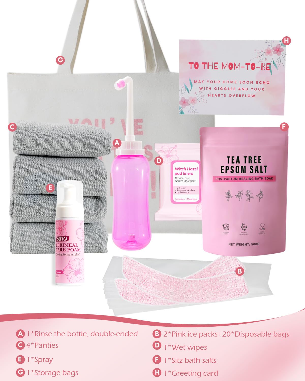 Postpartum Recovery Essentials Kit for Women