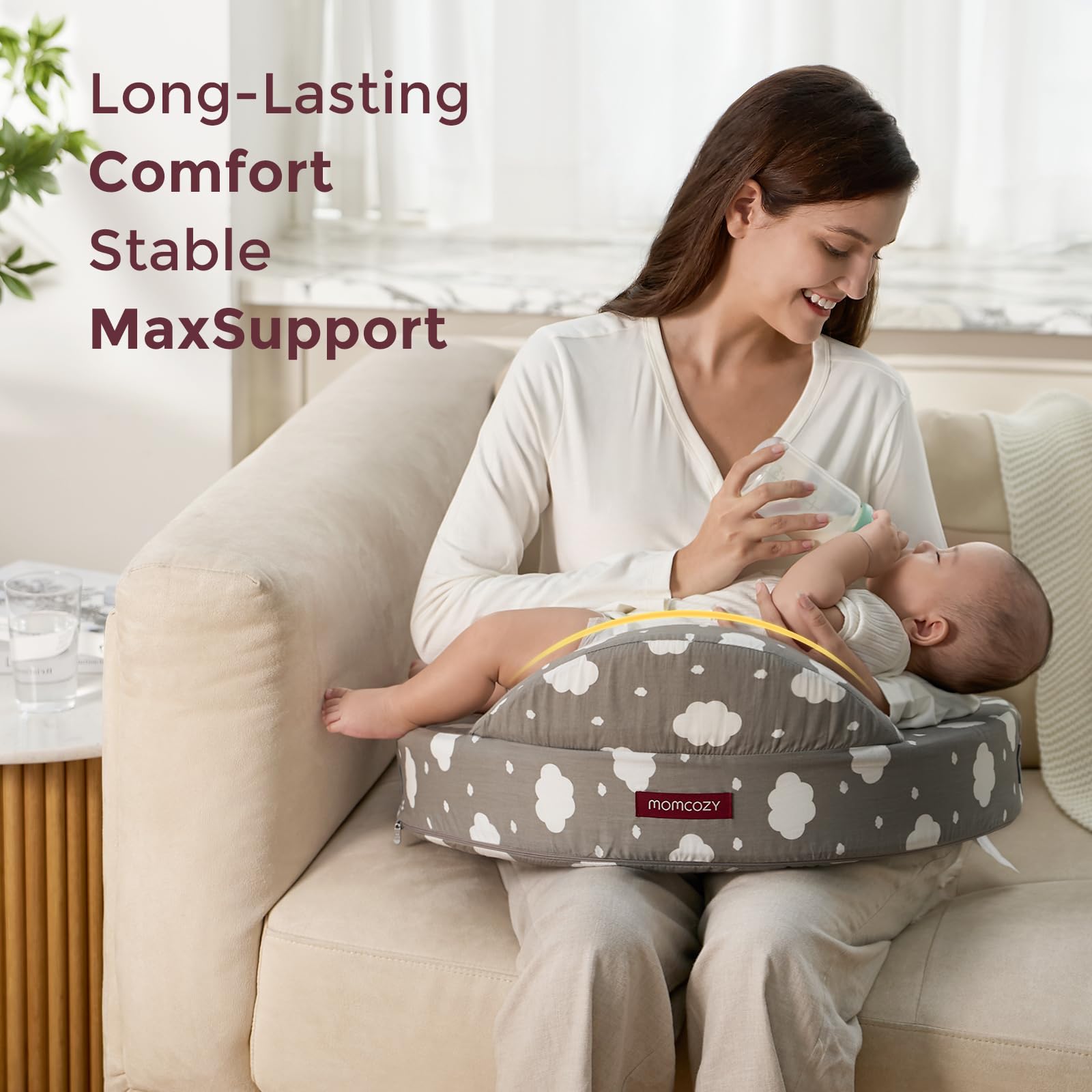 Memory Foam Nursing Pillow with Adjustable Support