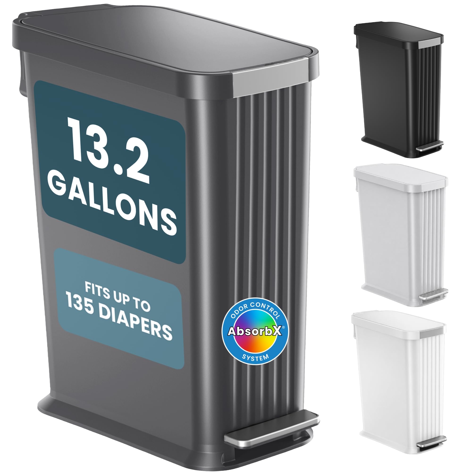 Touchless Sensor Baby Diaper Pail 3 Gallon