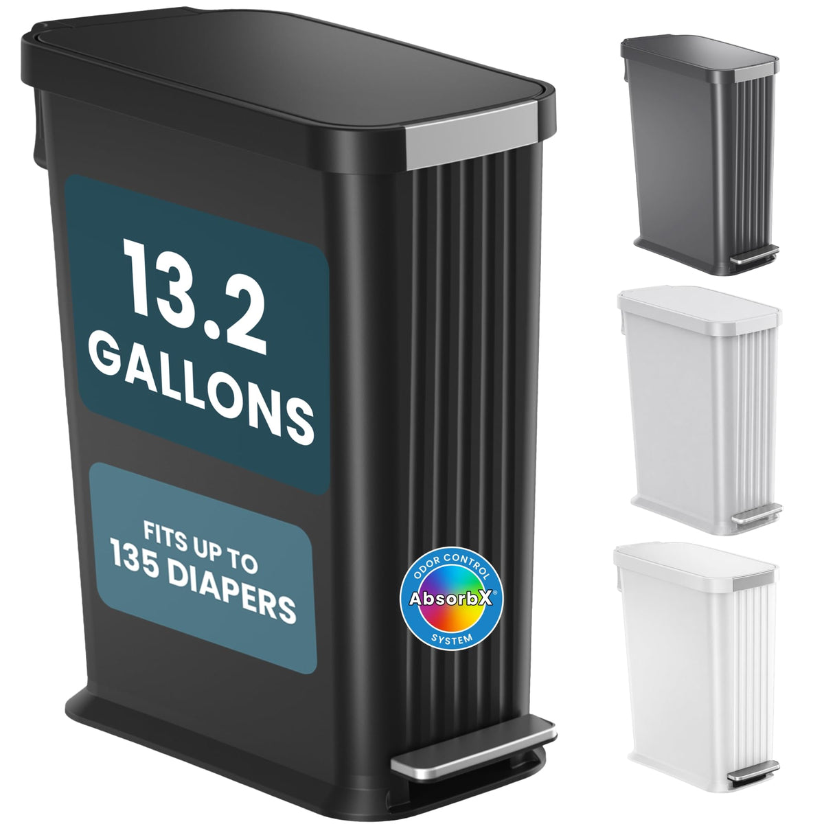 Touchless Sensor Baby Diaper Pail 3 Gallon
