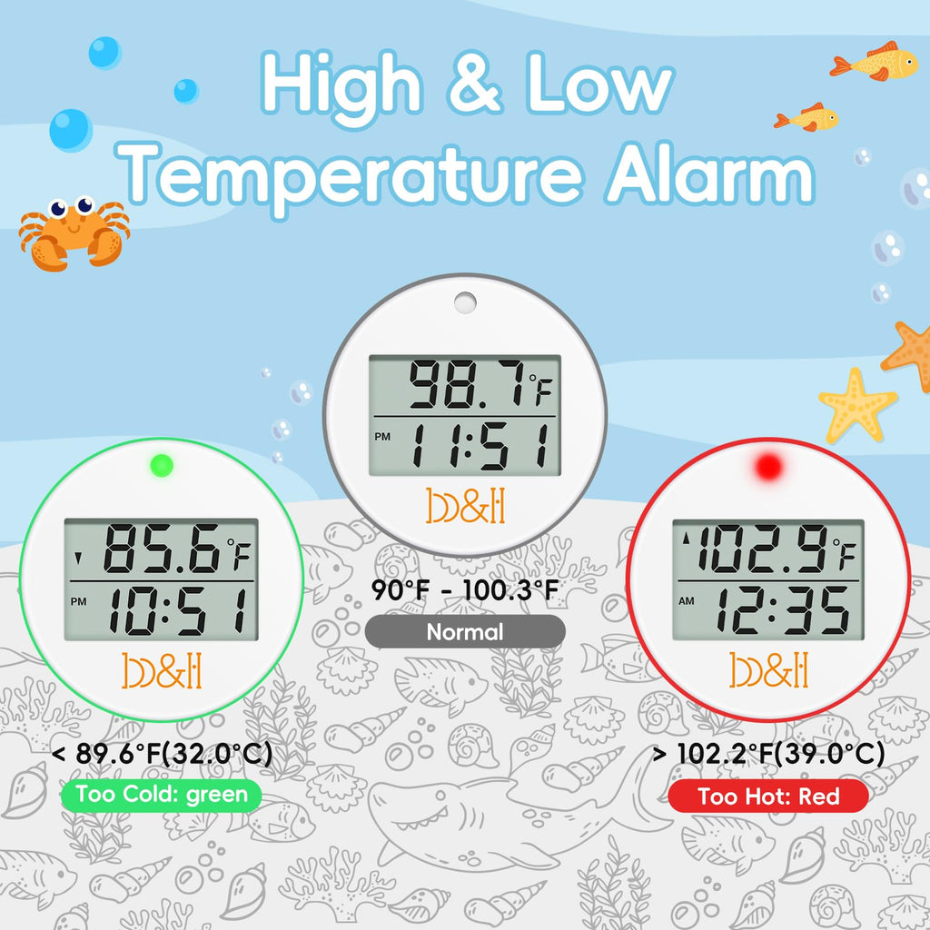 Floating Baby Bath Thermometer with Easy Read Display