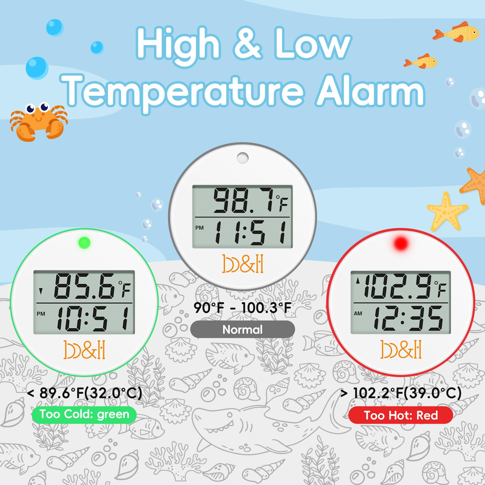 Floating Baby Bath Thermometer with Easy Read Display