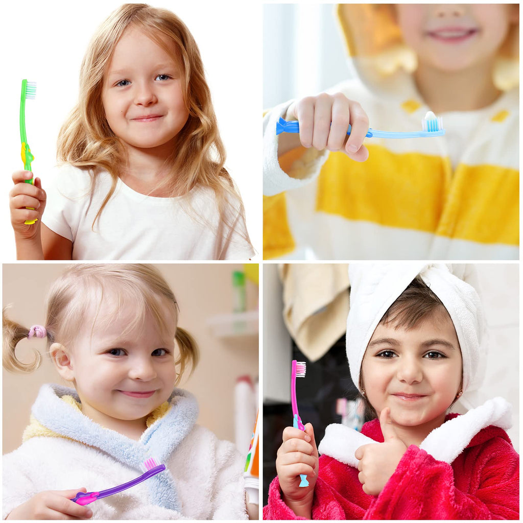 Soft Kids Toothbrushes with Protective Covers