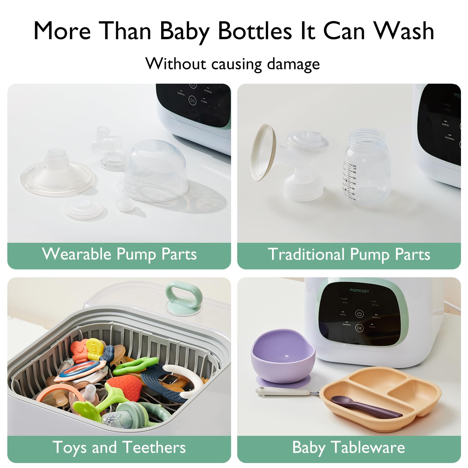 Baby Bottle Washer and Portable Breast Milk Cooler