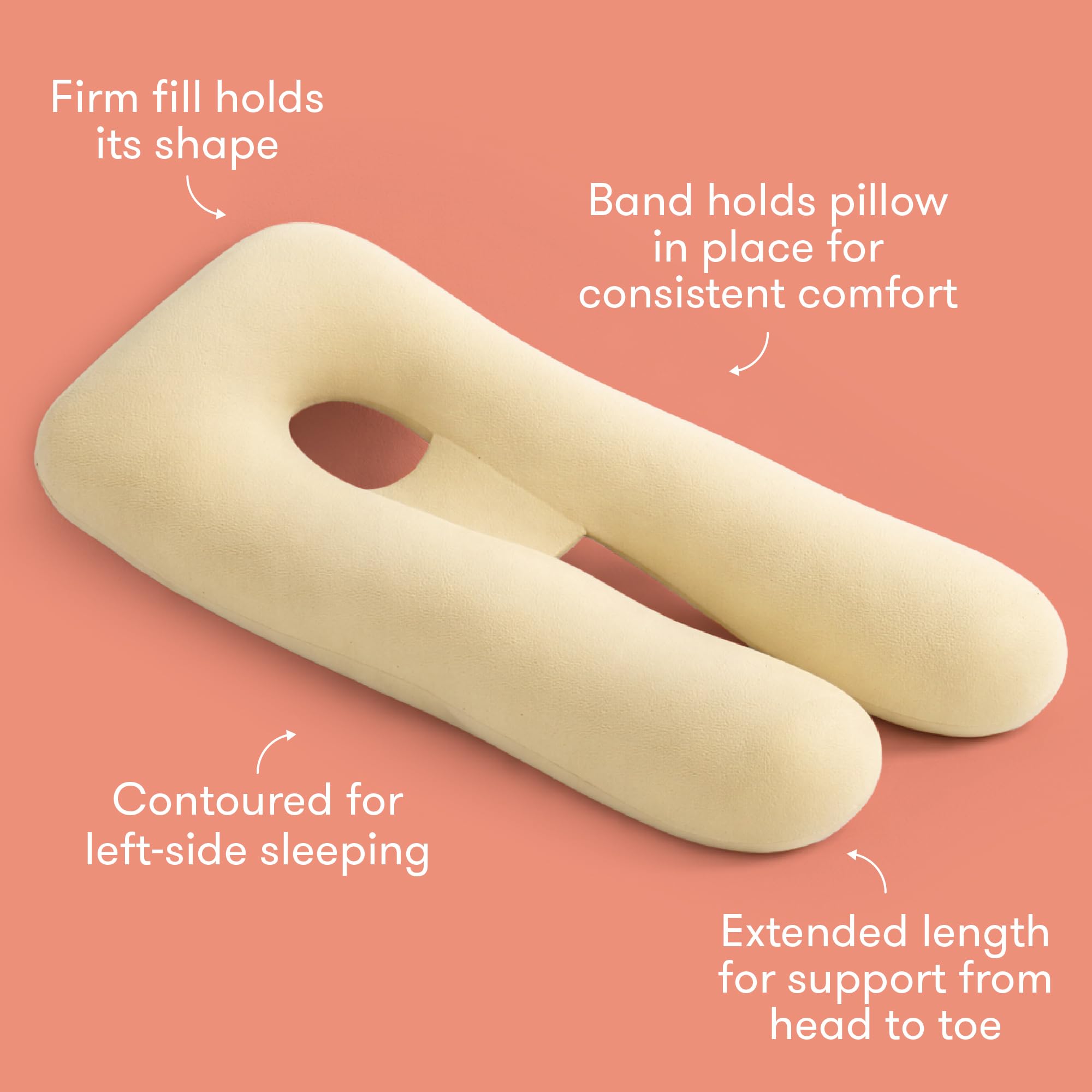 Cooling Full Body Pregnancy Pillow with Head to Toe Support