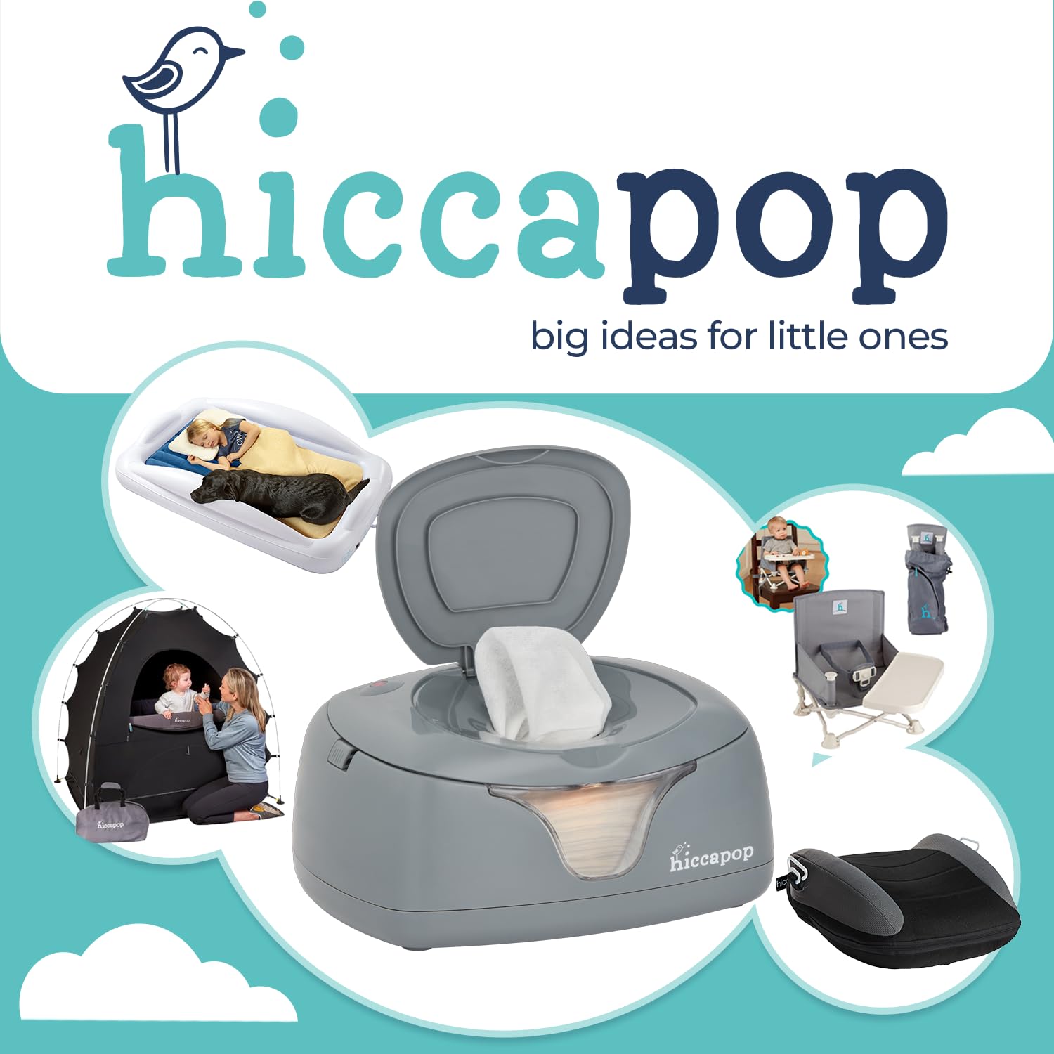 Baby Wipe Warmer and Dispenser with Changing Light