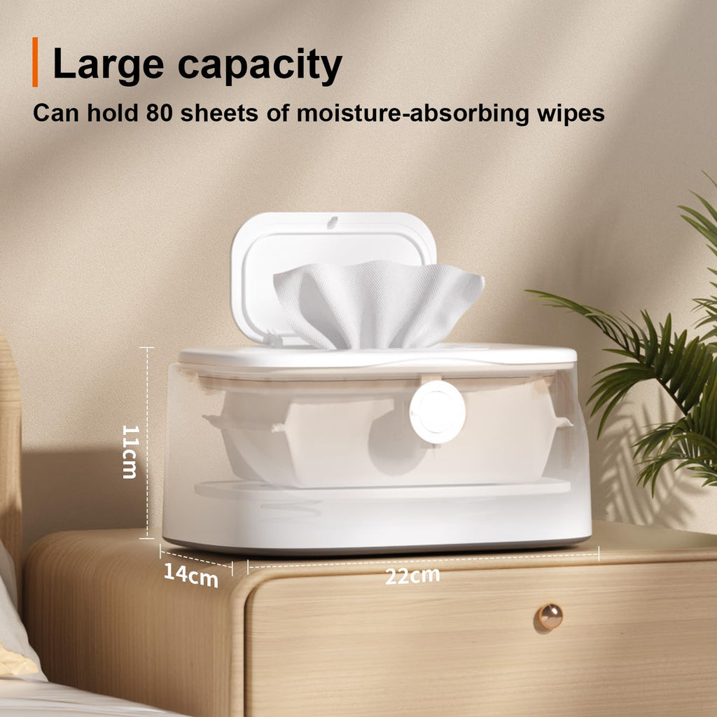 Baby Wipe Warmer with Night Light and Temperature Display