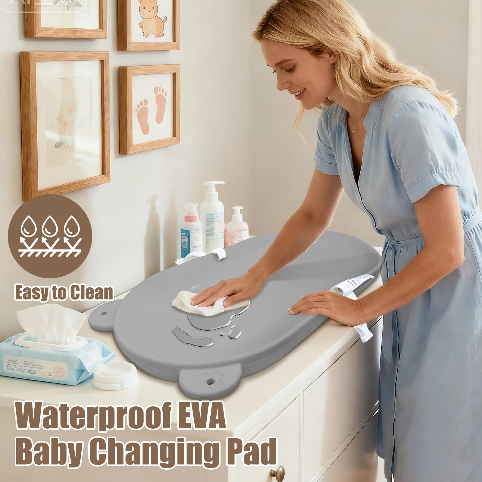 Waterproof Non Slip Portable Baby Changing Pad