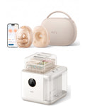 Heated Massage Wearable Breast Pump and Baby Bottle Washer Bundle