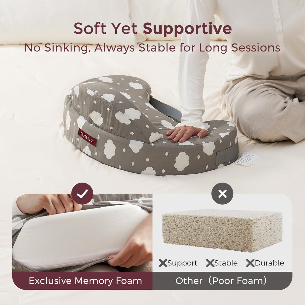 Memory Foam Nursing Pillow with Adjustable Support