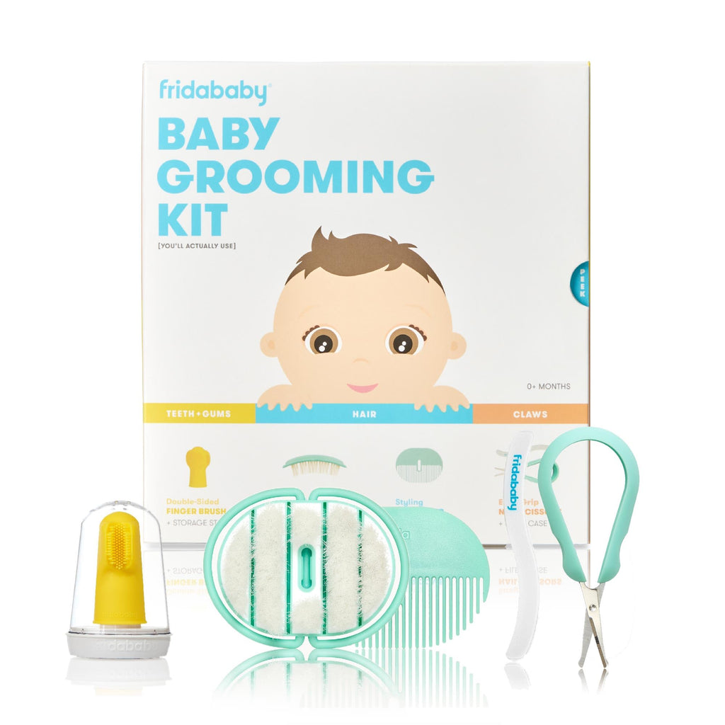 Baby Grooming Kit with Brush Comb Nail Scissors and File