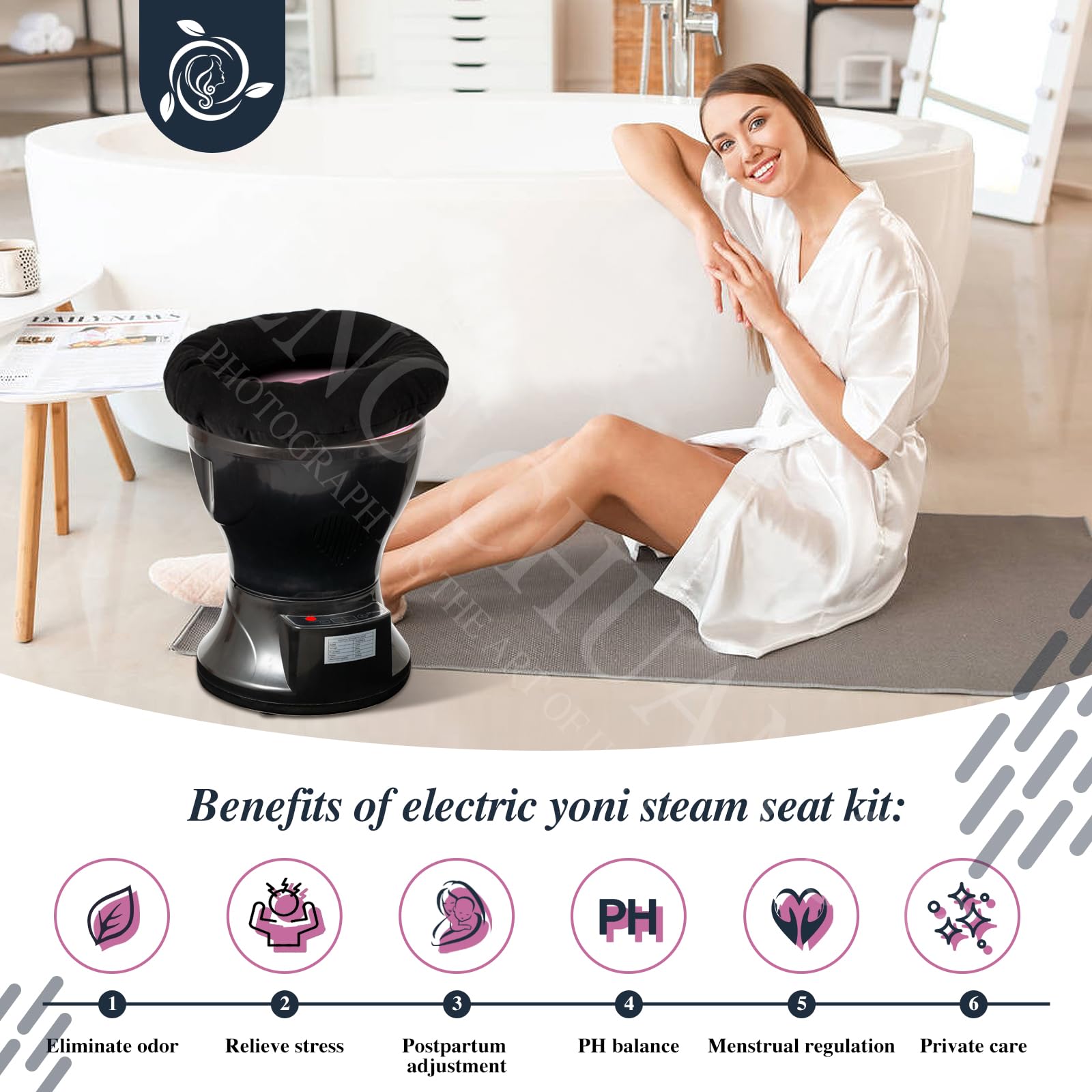 Postpartum Steaming Seat Kit with Herbal Bags and Cushion