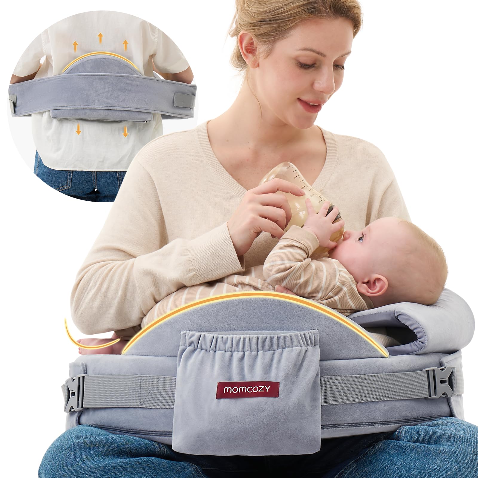 Memory Foam Nursing Pillow with Adjustable Support