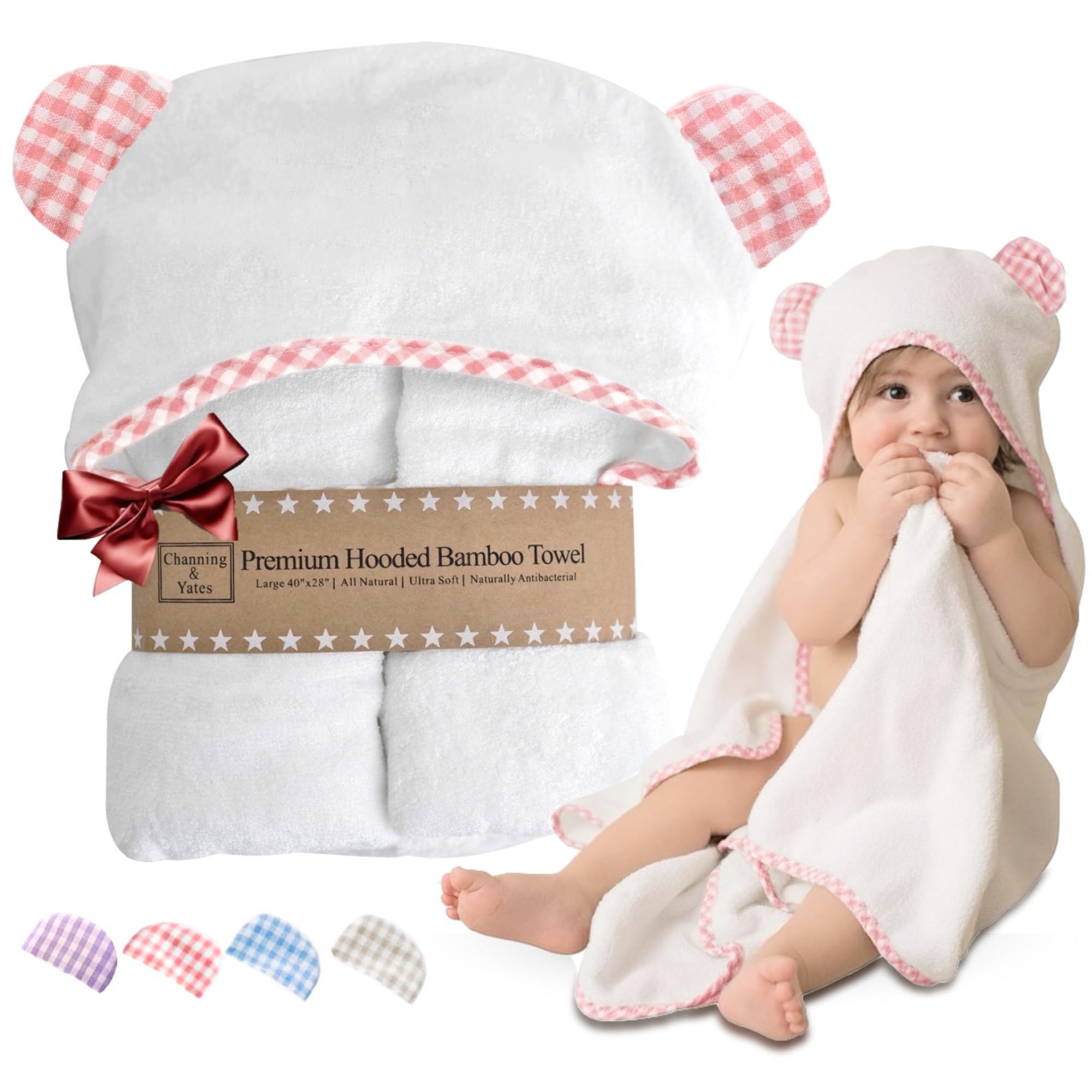 Organic Hooded Baby Towel and Washcloth Set