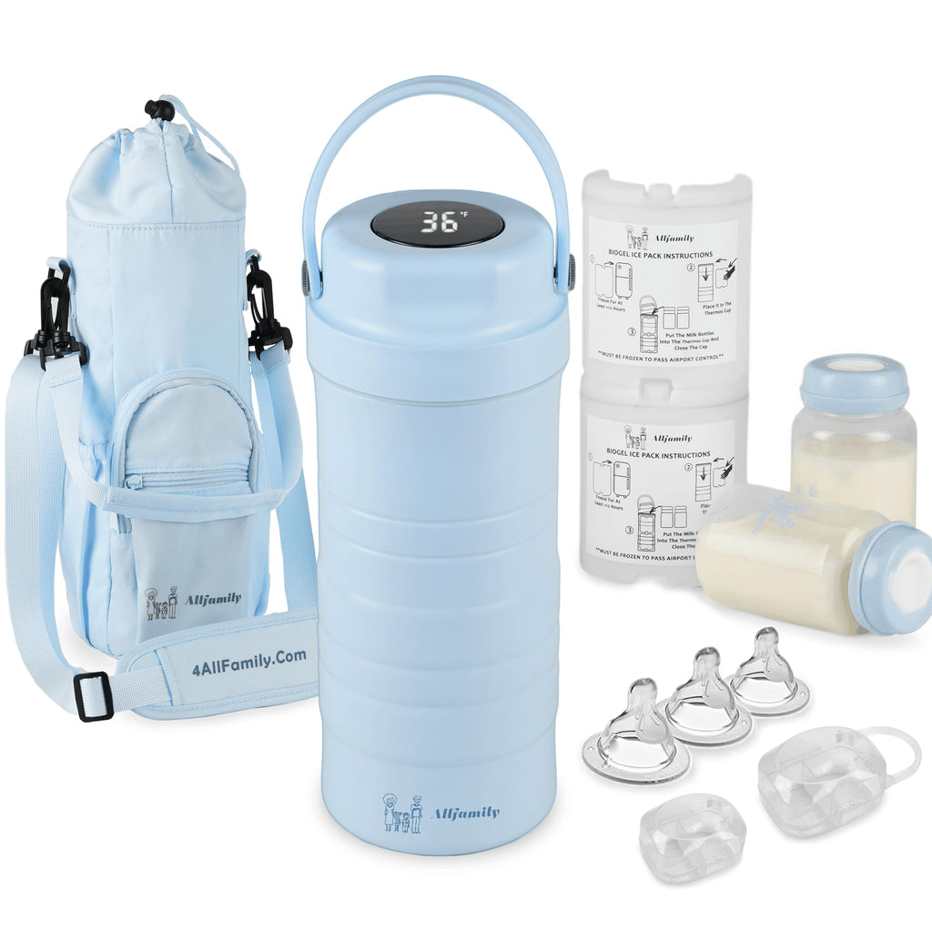 Portable Breast Milk Cooler Travel Bag with Ice Pack