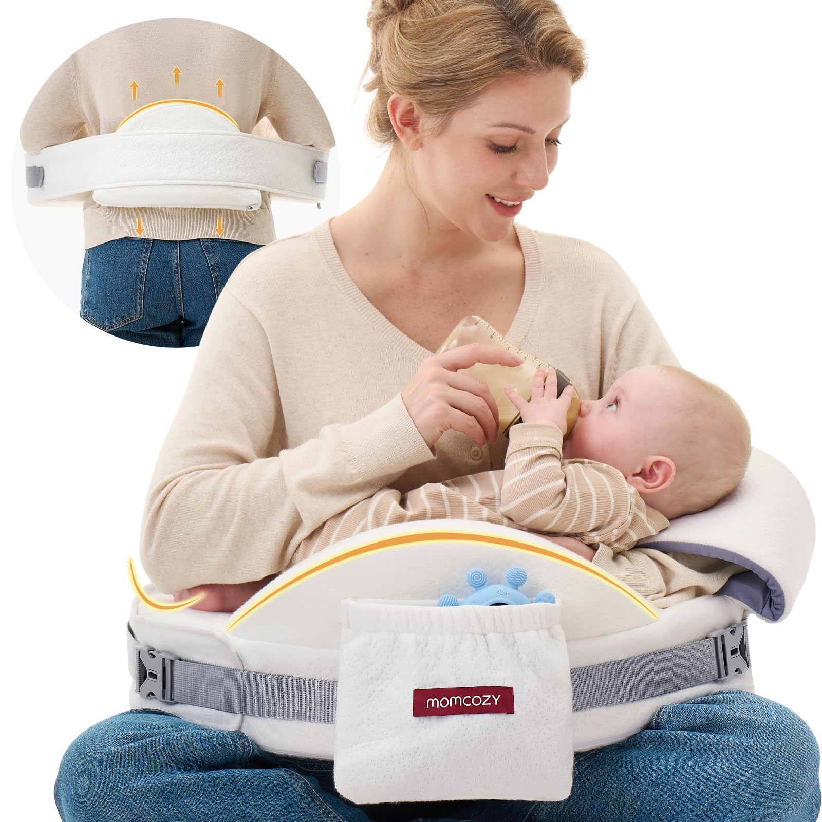 Memory Foam Nursing Pillow with Adjustable Support