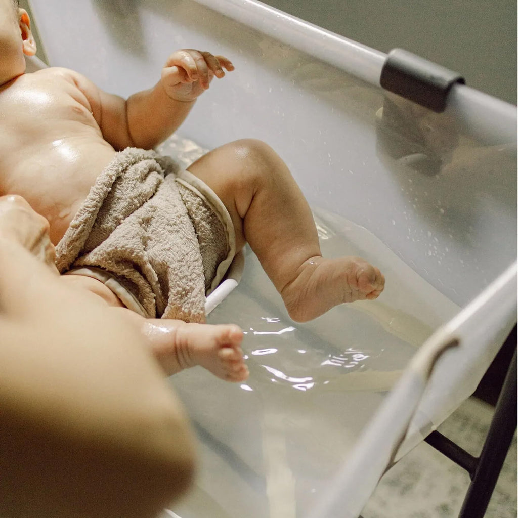 Foldable Baby Bath with Stand and Newborn Support