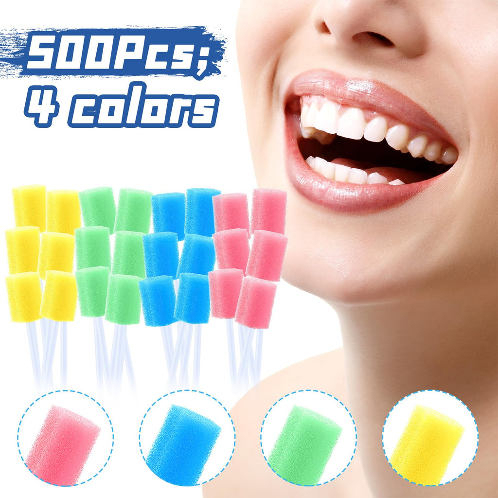 Disposable Oral Cleaning Swabs 500 Pack