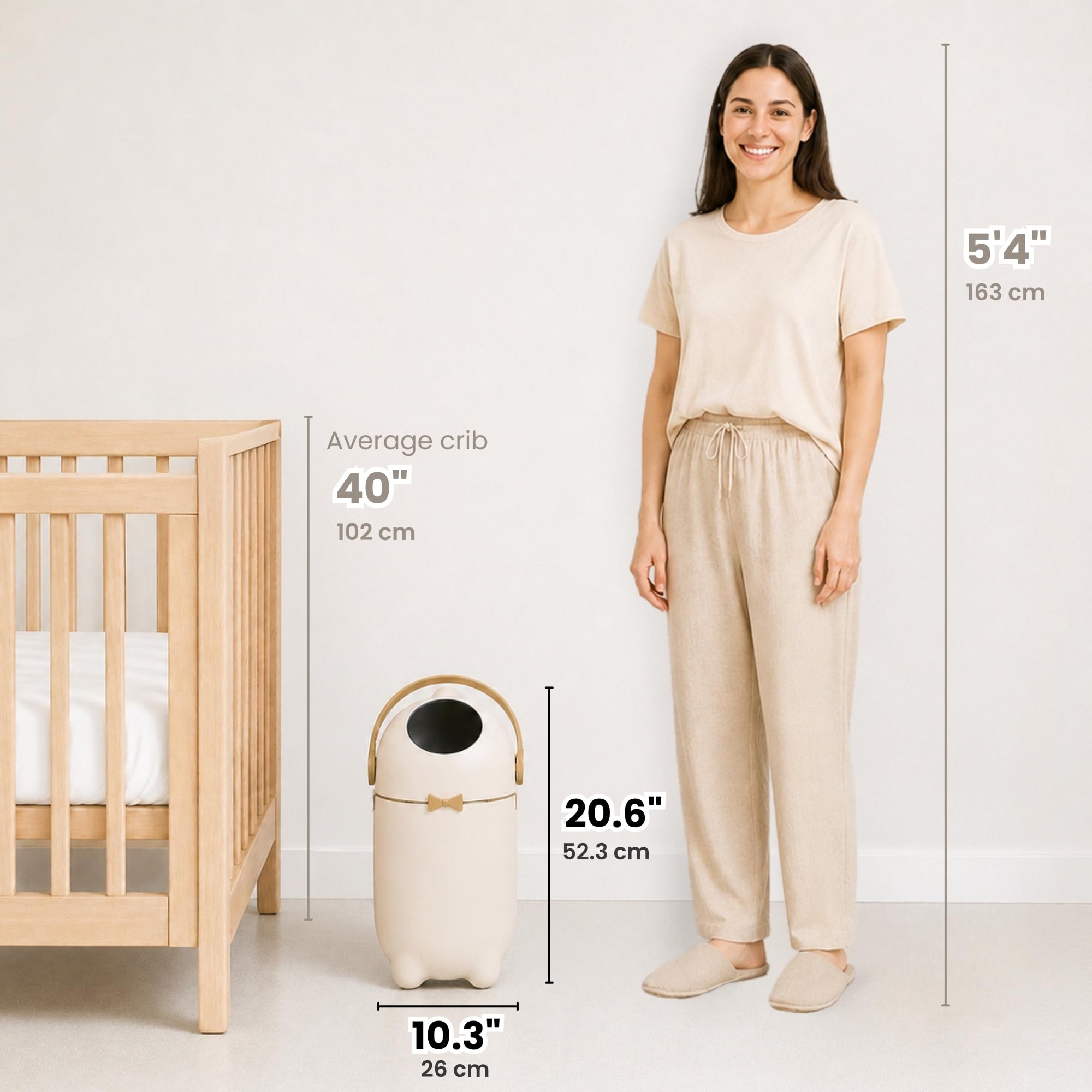 Touchless Sensor Baby Diaper Pail 3 Gallon
