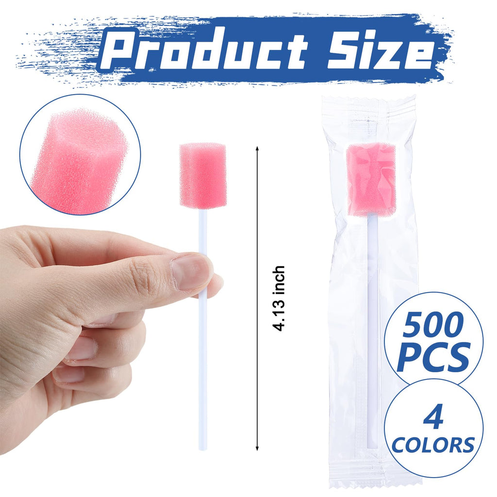 Disposable Oral Cleaning Swabs 500 Pack