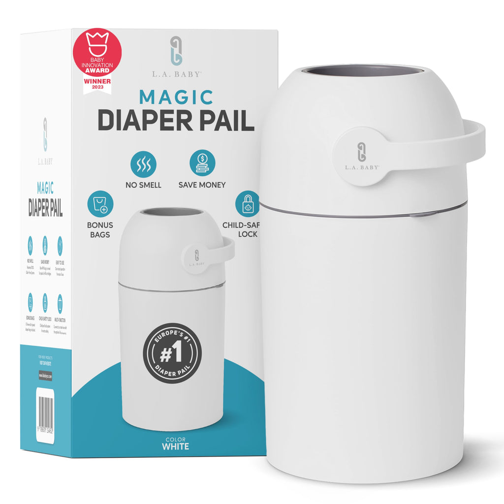 Odor Control Baby Diaper Pail with Child Safe Lock