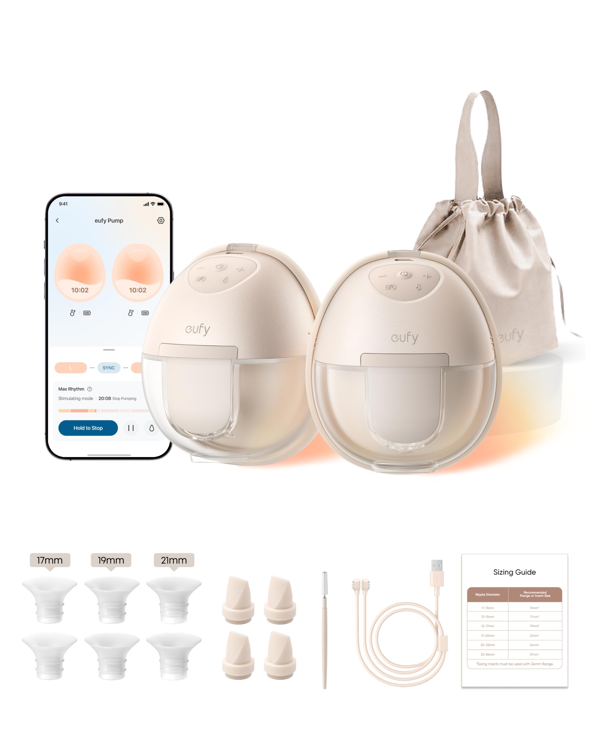 Heated Wearable Breast Pump