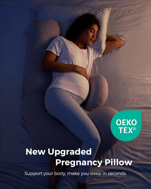 Adjustable F Shaped Pregnancy Pillow for Full Body Support