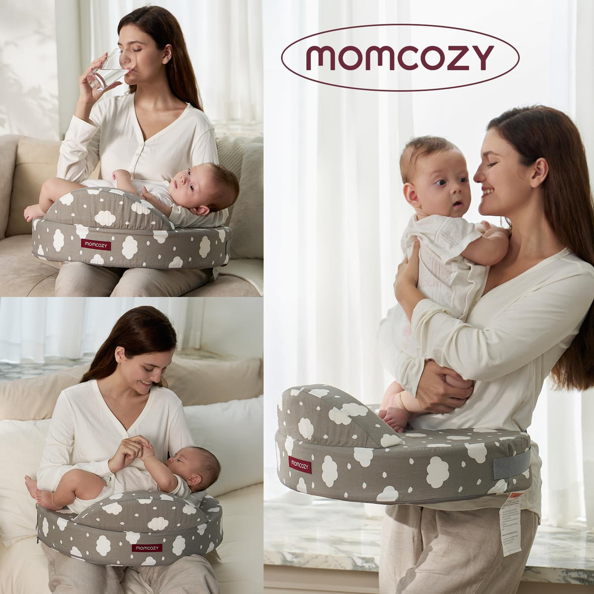 Memory Foam Nursing Pillow with Adjustable Support