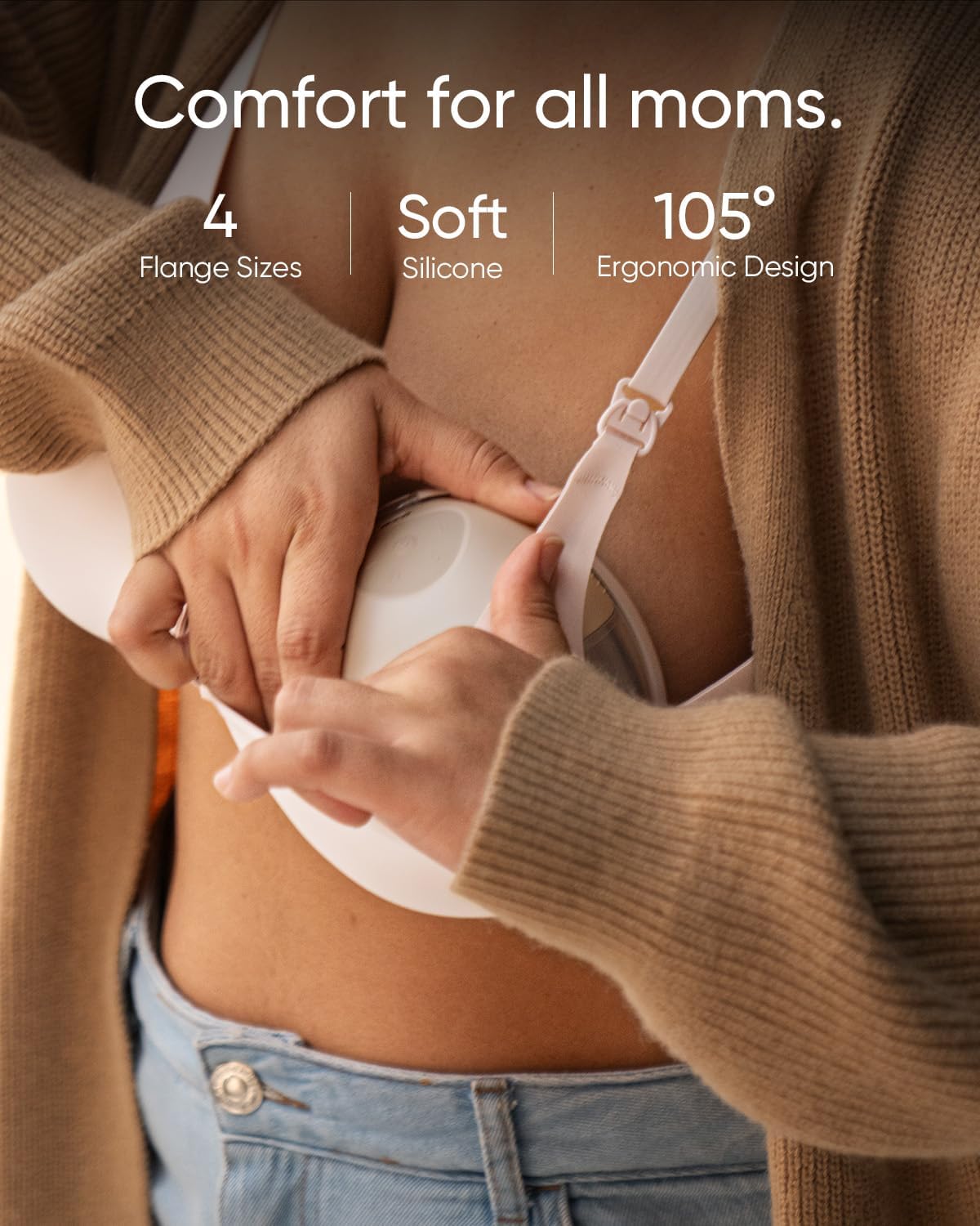Heated Wearable Breast Pump