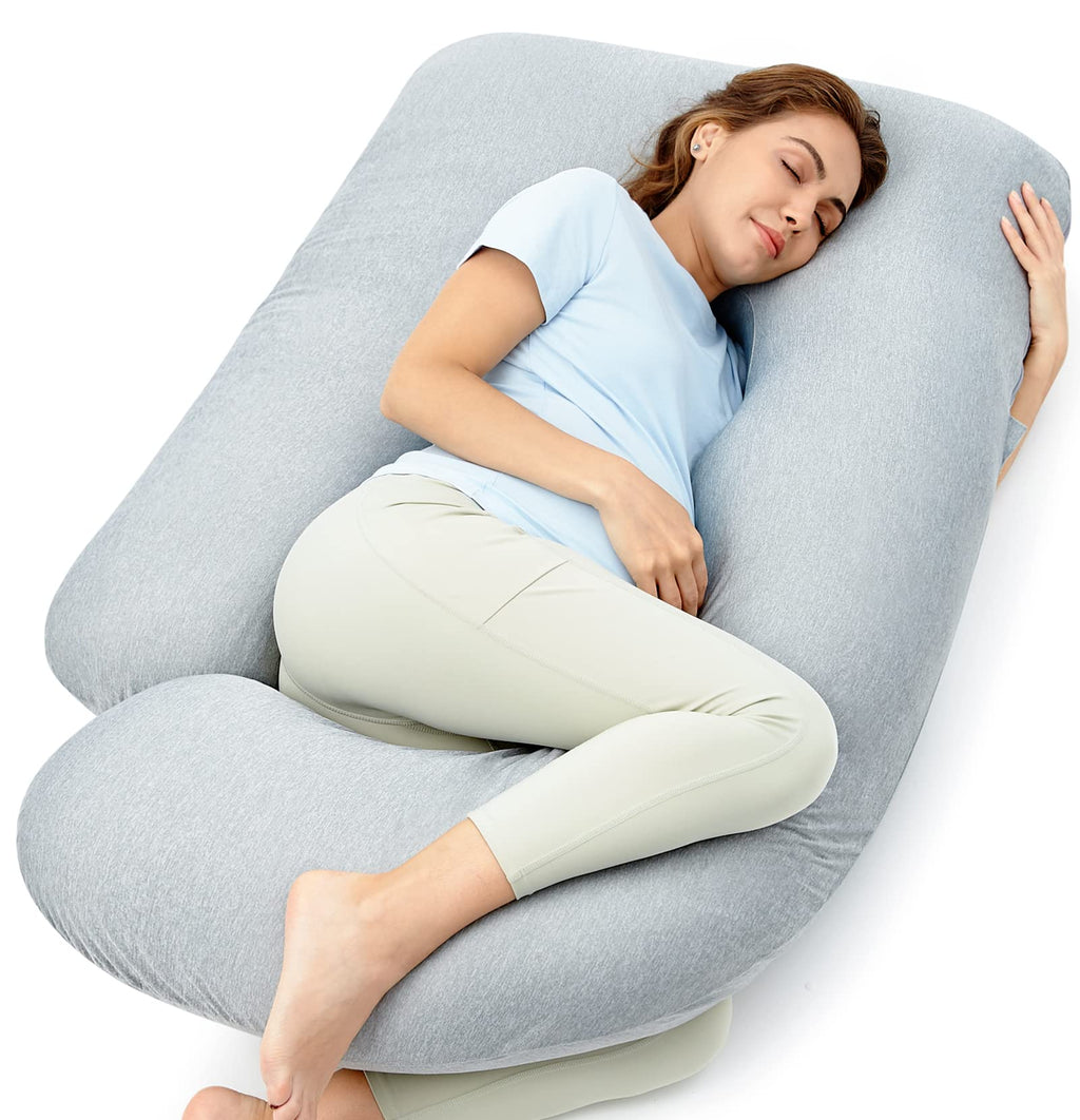 U Shaped Full Body Pregnancy Pillow with Removable Cover